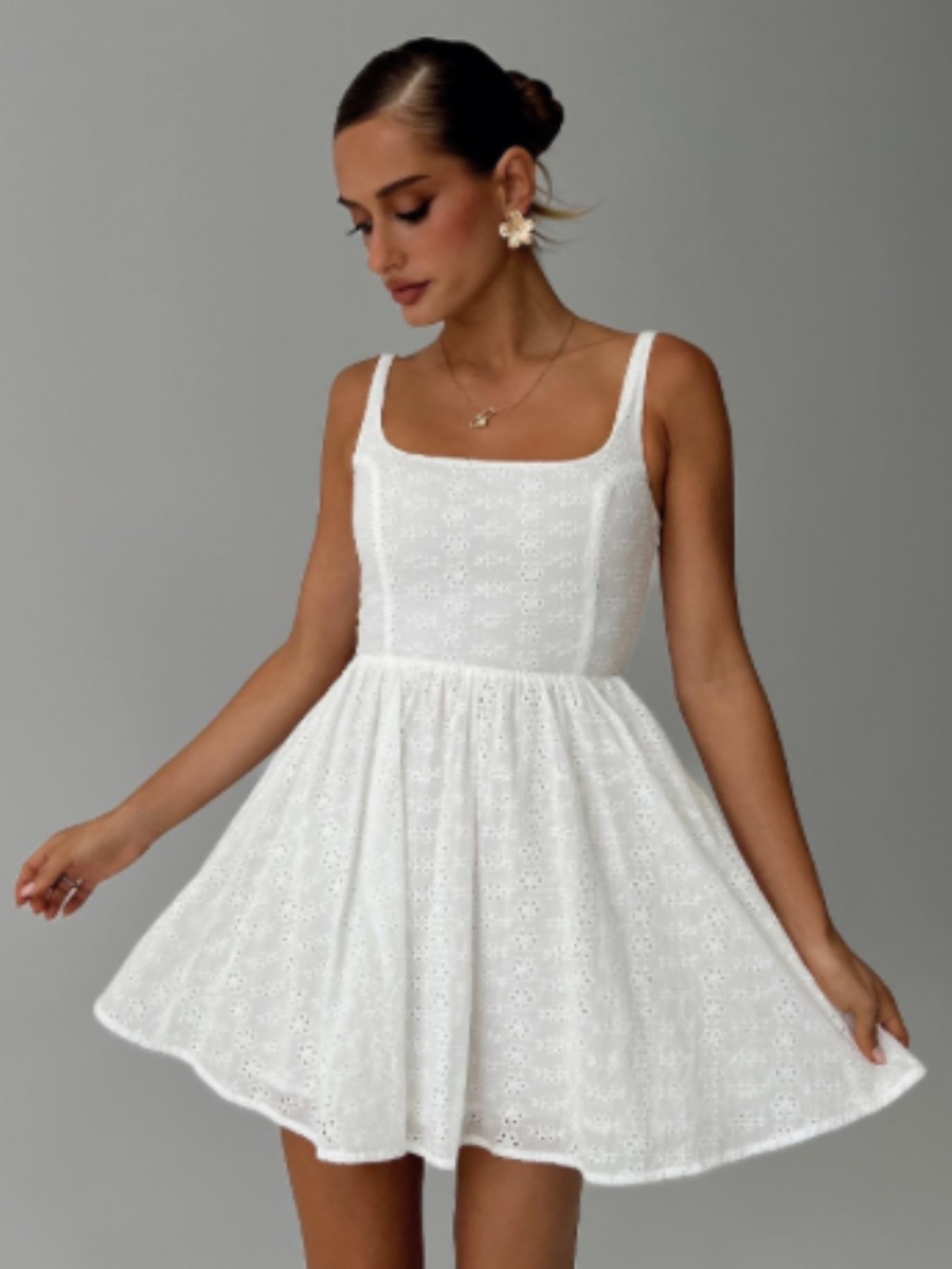 Princess Polly Cartmel Embroidered Mini Dress